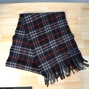 Burberry Vintage Nova Check Scarf 50% CASHMERE 50% MERINO WOOL